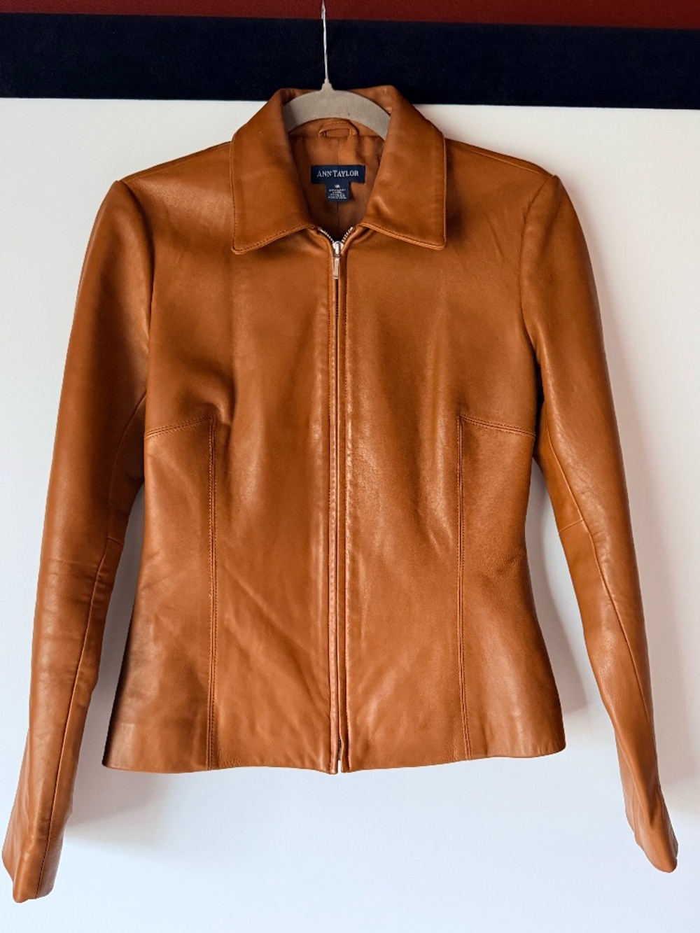 Ann Taylor Brown Leather Jacket